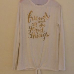 Cat & Jack long sleeves white inspiration t shirt